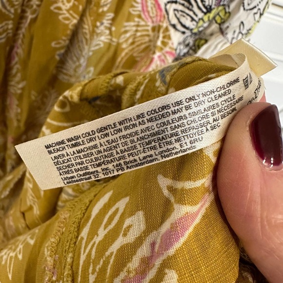 Anthropologie Daily Practice Women’s Mollie Floral Mini Dress Puff Sleeve Boho - Picture 6 of 13